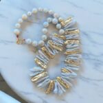 Aurora Barok İnci Doğal Taş Kolye