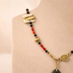 Mercan &Porselen– Coral Eye Necklace - Görsel 3