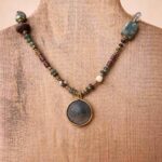 Deniz Fısıltısı  Kolye – Coral Sea Glass Necklace - Görsel 3