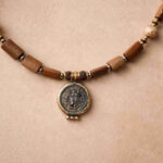 Mercan Madalyon – Coral Medallion Necklace - Görsel 2