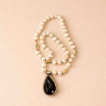 İnci & Dumanlı Kuvars Kolye - Görsel 3