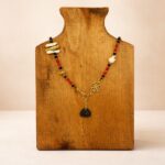 Mercan &Porselen– Coral Eye Necklace